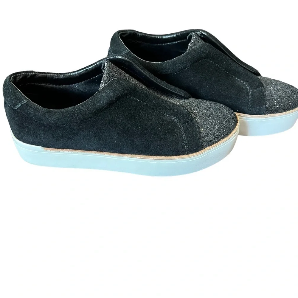 M4DE Platform Glitter Slip on Sneakers